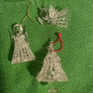 Three Glass Ornaments